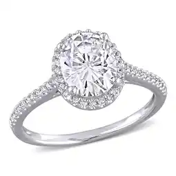 Walmart Everly Women's Created Moissanite and Diamond 14K White Gold Engagement Ring offer