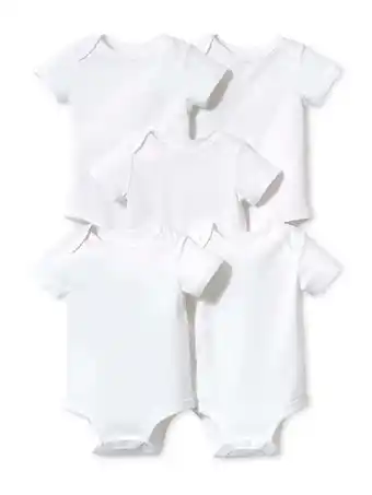 Walmart Little Star Baby Unisex 5Pk Short Sleeve Bodysuits, Size Newborn-24 Months offer