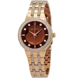 Walmart Bulova Women's Phantom Rose Dial Watch - 98L266 offer