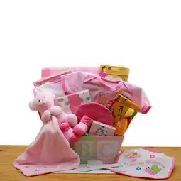 Walmart Easy as ABC New Baby Gift Basket - Pink - Baby Bath Set - Baby Girl Gifts - Baby Shower Gifts offer