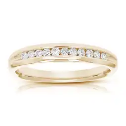 Walmart Vir Jewels 1/4 CTTW Diamond Wedding Ring for Women 14K Yellow Gold Bridal Band Comfort Fit offer