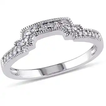 Walmart Everly Women's Diamond 10k White Gold Wedding Ring offer