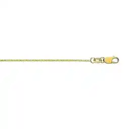 Walmart JEWELSTOP DESIGNER JEWELRY FOR LESS Classic Box Yellow Gold, 18k Solid Gold Chain Necklace, 20 offer