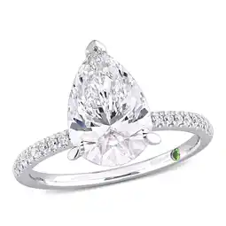 Walmart Created Forever Women's 3 1/6 CT Lab Created Diamond 14K White Gold Bridal Ring (G-H, VS1-VS2) offer