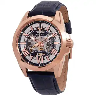 Walmart Bulova Men's Sutton Blue Dial Watch - 97A161 offer