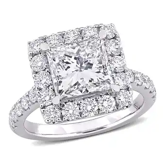 Walmart Created Forever Women's 4 1/3 CT Lab Created Diamond 14K White Gold Engagement Ring (G-H, VS1-VS2) offer