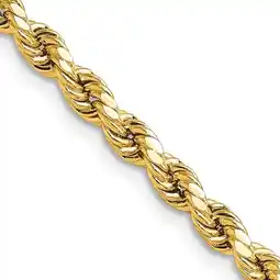 Walmart Auriga Fine Jewelry 14K Yellow Gold 4mm Rope Chain Necklace for Women 16 offer