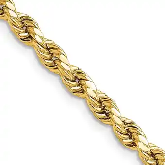 Walmart Auriga Fine Jewelry 14K Yellow Gold 4mm Rope Chain Necklace for Women 16 offer