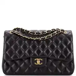 Walmart Pre-Owned Classic Double Flap Bag Quilted Lambskin Jumbo By Rebag offer