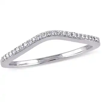 Walmart Everly Women's Diamond 10k White Gold Wedding Ring offer