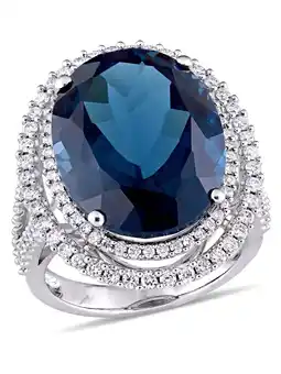 Walmart Everly Women's Topaz 14k White Gold Ring offer