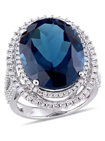 Walmart Everly Women's Topaz 14k White Gold Ring offer