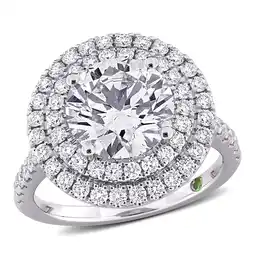 Walmart Created Forever Women's 3 7/8 CT Lab Created Diamond 14K White Gold Bridal Ring (G-H, VS1-VS2) offer