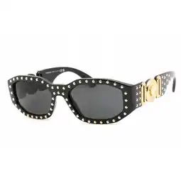 Walmart Versace Men's Medusa 53Mm Black Sunglasses offer
