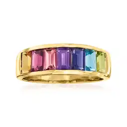 Walmart Ross-Simons 2.20 ct. t.w. Multi-Stone Ring in 14kt Yellow Gold, Women's, Adult offer