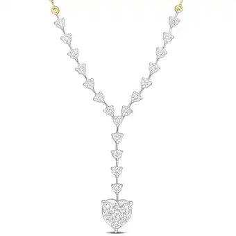 Walmart Everly Women's Diamond 14k White Gold Necklace offer