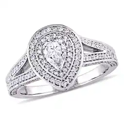 Walmart Everly Women's Diamond 14K White Gold Engagement Ring offer
