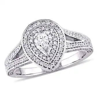 Walmart Everly Women's Diamond 14K White Gold Engagement Ring offer