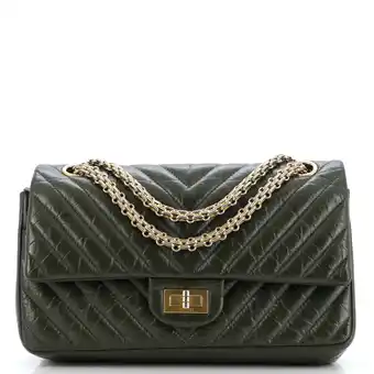 Walmart Pre-Owned Reissue 2.55 Flap Bag Chevron Aged Calfskin 225 by Rebag offer
