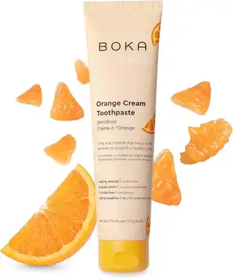 Walmart Boka Fluoride-Free Toothpaste, Nano Hydroxyapatite, Orange Cream Flavor, Sensitive, 4 fl oz, 1 Pack offer