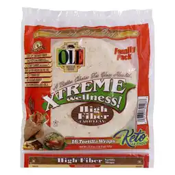 Walmart Ole Xtreme Wellness High Fiber Low Carb Tortilla Wraps Twin Pack (16 Count) offer