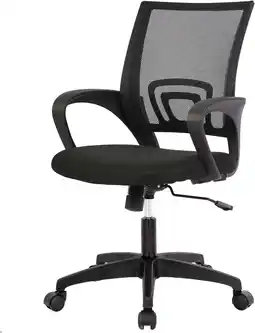 Walmart BestOffice Ergonomic Office Chair, Lumbar Support, Adjustable Height with Armrests for Adults(Black) offer