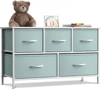 Walmart Sorbus Dresser with 5 Drawers - Furniture Storage Chest for Kid’s, Teens, Bedroom offer