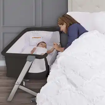 Walmart Dream On Me Skylar Bassinet and Bedside Sleeper, JPMA Certified, Easy to Fold & Carry, Black offer