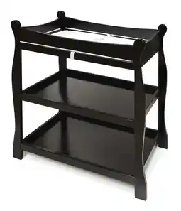 Walmart Badger Basket Sleigh Style Baby Changing Table - Black offer