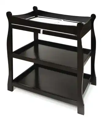 Walmart Badger Basket Sleigh Style Baby Changing Table - Black offer