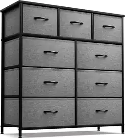 Walmart Sorbus Modern Fabric and Metal 9-cubby Storage Tower Black offer