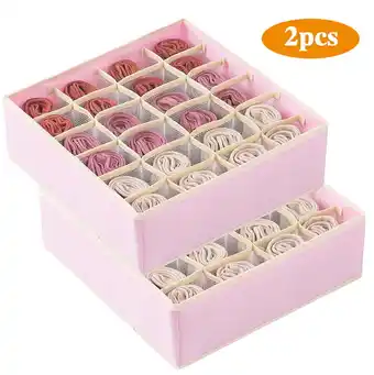 Walmart Denvdency 40-Compartment Closet Organizer, Gray, 2 Pack offer