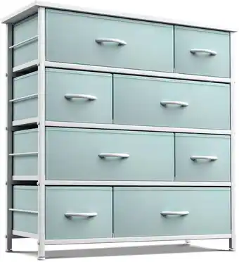Walmart 8 Drawers Chest Dresser - Aqua offer