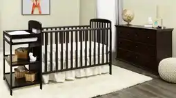 Walmart Suite Bebe Ramsey 3-in-1 Convertible Crib and Changer, Espresso Finish offer