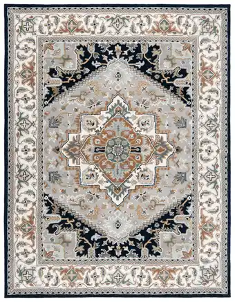 Walmart SAFAVIEH Heritage York Oriental Wool Area Rug, Grey/Navy, 10' x 14' offer