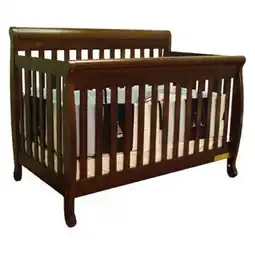 Walmart AFG Baby Furniture Alice 4-in-1 Convertible Crib with Toddler Guardrail Espresso offer