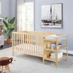 Walmart Suite Bebe Palmer 3-in-1 Convertible Crib & Changer Combo in Natural offer