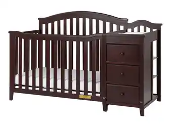 Walmart AFG Baby Furniture Kali II 4-in-1 Convertible Crib & Changer, Espresso offer