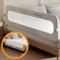Walmart Vikua 46in Baby Safety Rails Height Adjustable Bed Guardrail for Toddlers Single Piece offer