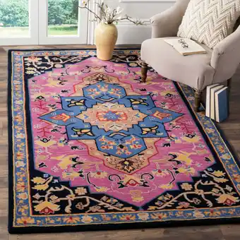 Walmart SAFAVIEH Bellagio BLG506A Handmade Pink / Multi Rug offer