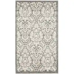 Walmart SAFAVIEH Amherst Rosabel Geometric Area Rug, Dark Grey/Beige, 2'6 x 4' offer