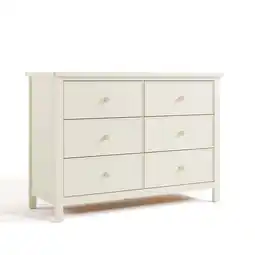 Walmart Graco Sasha 6 Drawer Nursery Dresser, Frosted Oat offer