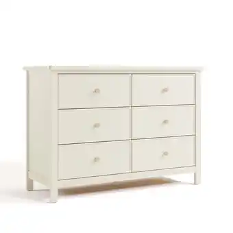 Walmart Graco Sasha 6 Drawer Nursery Dresser, Frosted Oat offer