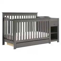 Walmart DaVinci Piedmont 4-in-1 Pine Wood Crib and Changer Combo in Slate offer