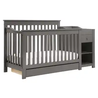 Walmart DaVinci Piedmont 4-in-1 Pine Wood Crib and Changer Combo in Slate offer