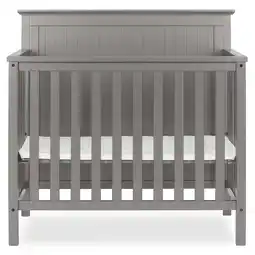 Walmart Dream On Me Ava 4-in-1 Convertible Mini Crib, Steel Grey offer