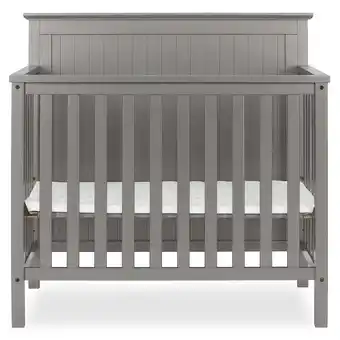 Walmart Dream On Me Ava 4-in-1 Convertible Mini Crib, Steel Grey offer