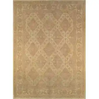 Walmart Pasargad Home Denver Hand-Knotted Beige Lamb's Wool Area Rug-10 ft. 1 in. X 13 ft. 9 in offer