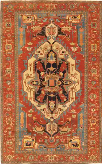 Walmart Pasargad Home Serapi Collection Hand-Knotted Lamb's Wool Area Rug- 9' 1' X 11' 11' offer