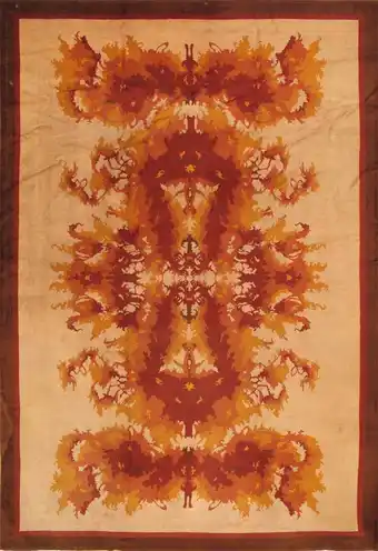 Walmart Pasargad Home Art Deco Collection Hand-Knotted Lamb's Wool Area Rug offer